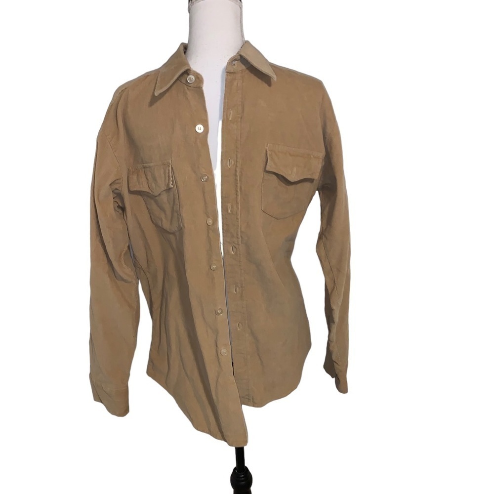 Vintage Woodland 100% Cotton Corduroy Shirt, sz M